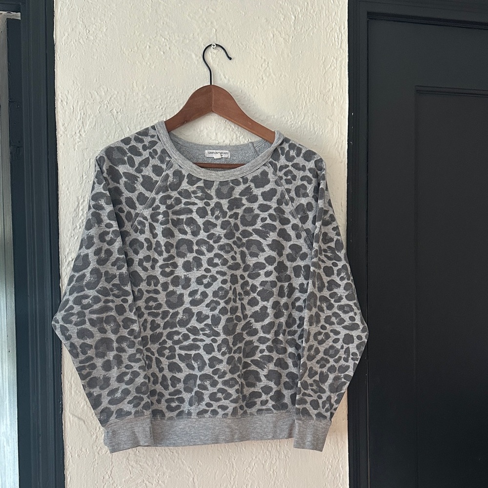 Grayson Threads Gray Animal Print Sweater
